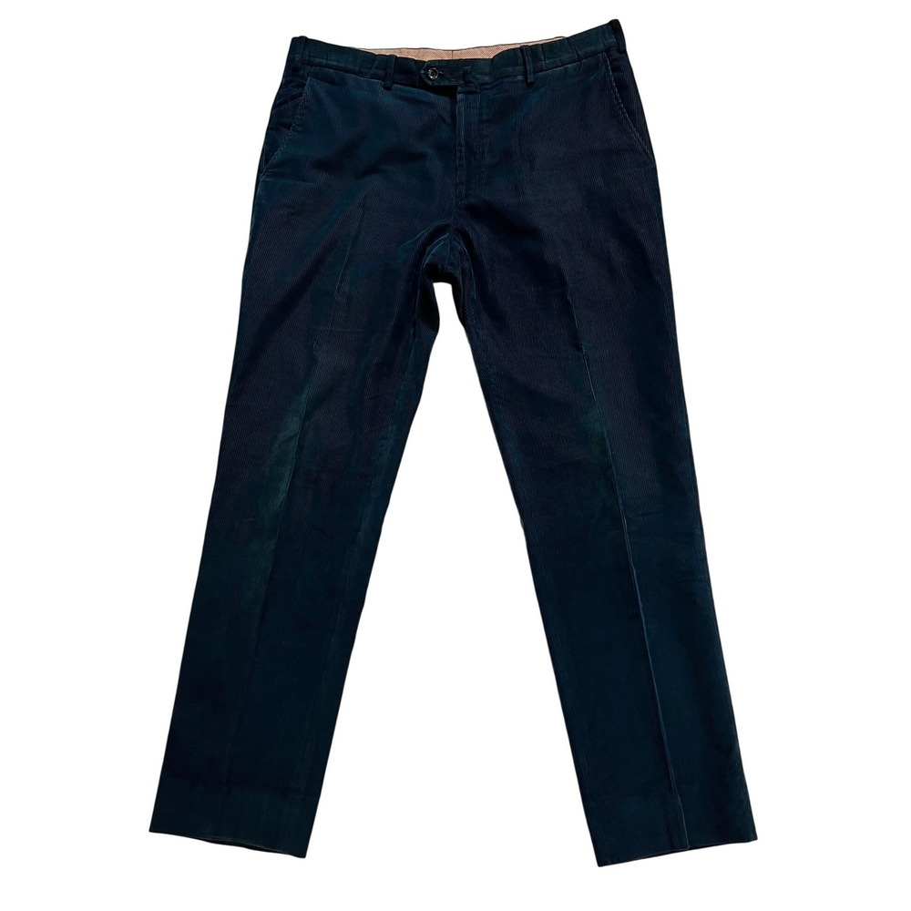 Loro Piana Men's Corduroy Pants in Dark Navy